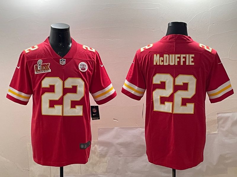 Men Kansas City Chiefs #22 Mcduffie Red Second generations 2025 Nike Limited NFL Jersey style 5->kansas city chiefs->NFL Jersey